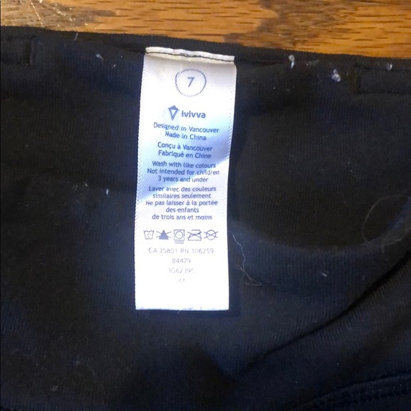 girls black with mesh detailing cropped leggings - Picture 3 of 3